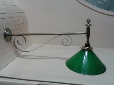 Brass wall lamp size deep 50 cm. shade wide 24 cm. Brass wall lamp size deep 50 cm. shade wide 24 cm.