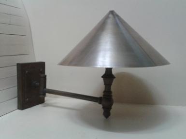 Brass wall lamp code WL400 size shade wide 24 cm. deep 25 cm. Brass wall lamp code WL400 size shade wide 24 cm. deep 25 cm.