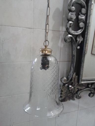 Hanging Lamp cut glass Code HG100A size wide 164 mm high 225 mm.long include chain 100 cm. Hanging Lamp cut glass Code HG100A size wide 164 mm high 225 mm.long include chain 100 cm.