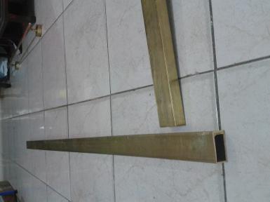 Brass Square Tube size 1.5'' x 1'' Brass code Brass 001 Brass Square Tube size 1.5'' x 1'' Brass code Brass 001