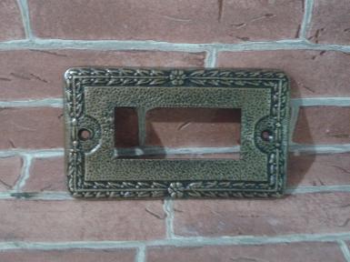 Brass cover switch code AE.079 size 120 mm x 71 mm Brass cover switch code AE.079 size 120 mm x 71 mm