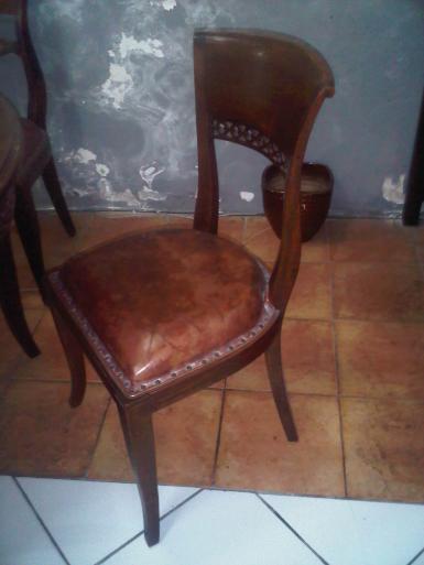 BL002B chair with leather BL002B chair with leather