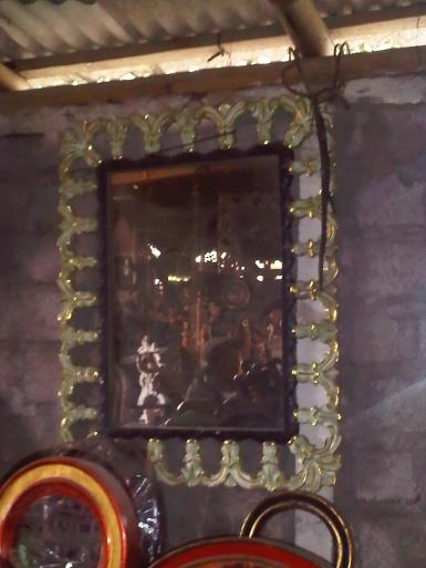 wooden mirror CodeWM100L size 100x70cm wooden mirror CodeWM100L size 100x70cm