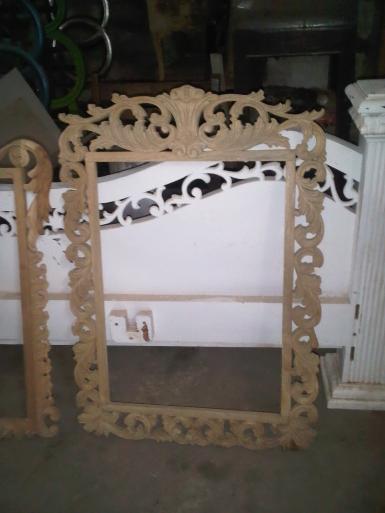 wooden mirror CodeWM100C size 110x90cm wooden mirror CodeWM100C size 110x90cm