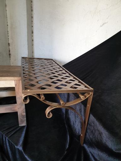 Shelves material is brass Item Code BSL018 size long 800 mm.deep 300 mm. high 300 mm. Shelves material is brass Item Code BSL018 size long 800 mm.deep 300 mm. high 300 mm.