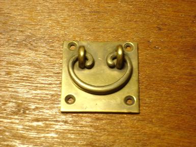 ฺBrass pull handle Code A135 size 50 x 50 mm.