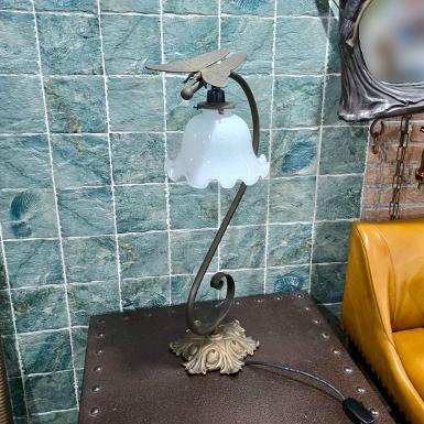 Brass Table Lamp with butterfly Item Code TB18W size : base 180 mm. high 500 mm. lamp shade 180 mm Brass Table Lamp with butterfly Item Code TB18W size : base 180 mm. high 500 mm. lamp shade 180 mm