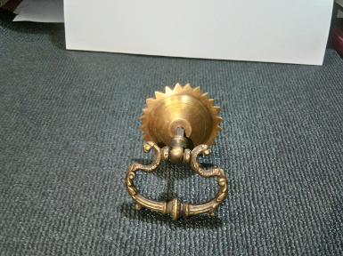 Brass pull handle Item Code KS.177P size wide 64 mm.ring long 67 mm. wide 48 mm. Brass pull handle Item Code KS.177P size wide 64 mm.ring long 67 mm. wide 48 mm.