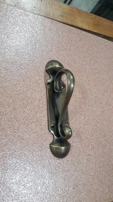 Brass door handle Item Code A.123 size long 151 mm.wide 36 mm. Brass door handle Item Code A.123 size long 151 mm.wide 36 mm.