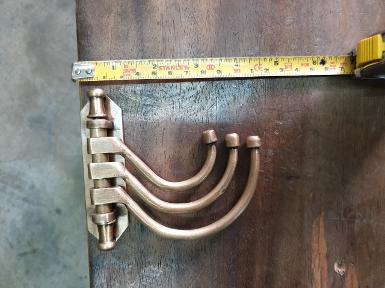 Brass Hook Item Code HOOK303 size deep 112 mm. plate 25 x 100 mm. Brass Hook Item Code HOOK303 size deep 112 mm. plate 25 x 100 mm.