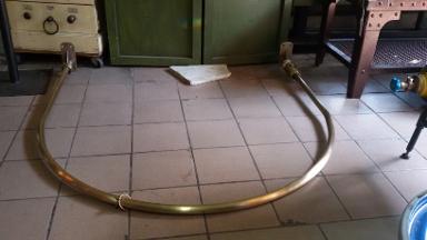 Brass curtain Item Code BCT11 size 110 x 110 cm pipe 25 mm. Brass curtain Item Code BCT11 size 110 x 110 cm pipe 25 mm.