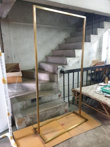 Clothes rail meterial is brass Item Code CRB63 size wide 400 mm. long 970 mm. high 1900 mm. Clothes rail meterial is brass Item Code CRB63 size wide 400 mm. long 970 mm. high 1900 mm.