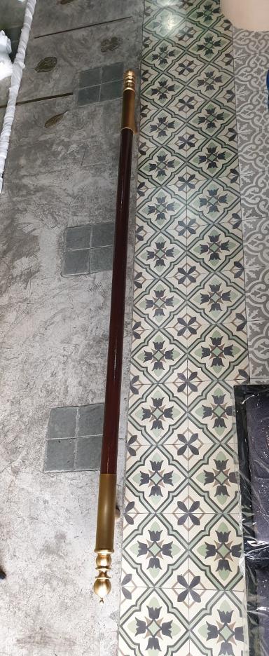 Brass Door handle brass with teak wood Item Code ACTL63A size long 2000 mm. head 50 mm. Brass Door handle brass with teak wood Item Code ACTL63A size long 2000 mm. head 50 mm.