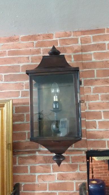 Brass out door lamp Code WLELS01 size wide 19 long 40 cm deep 13 cm Brass out door lamp Code WLELS01 size wide 19 long 40 cm deep 13 cm