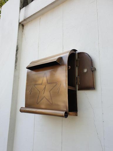 Mail box material is brass.we make to order and make to design Mail box material is brass.we make to order and make to design