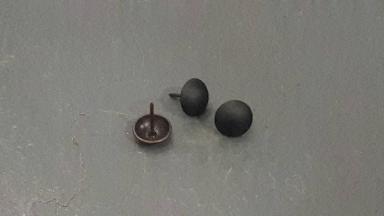 Iron nail black color Item code IRC18B size 19 mm.