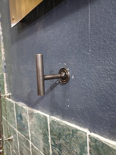 ฺBrass hook Item code HOOK065 size 10 cm deep 5cm base 3 cm full round brass 12mm. ฺBrass hook Item code HOOK065 size 10 cm deep 5cm base 3 cm full round brass 12mm.