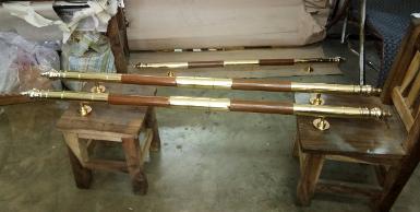 Brass door handle with teak wood Item Code AC025WT size long 1200 mm.diameter 38 mm. base 50 mm. Brass door handle with teak wood Item Code AC025WT size long 1200 mm.diameter 38 mm. base 50 mm.