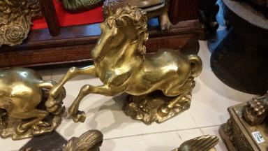 Horse statue brass Item code STB06 size Horse statue brass Item code STB06 size