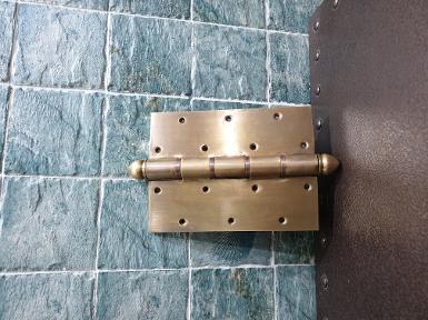 Brass hinge thickness 6 mm size 6 Brass hinge thickness 6 mm size 6" x 8"