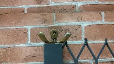 Brass Hook code U.075 size high 27 mm. wide 54 mm. Brass Hook code U.075 size high 27 mm. wide 54 mm.