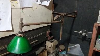 Loft Industrial Style Brass Lamp Item Code BLIDT18 green shade 18 cm. Loft Industrial Style Brass Lamp Item Code BLIDT18 green shade 18 cm.