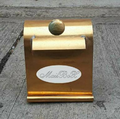 Mail box material is brass.we make to order and make to design Mail box material is brass.we make to order and make to design