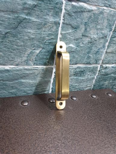 ฺBrass pull handle Item Code C.048A size long 120 mm.wide 18 mm. ฺBrass pull handle Item Code C.048A size long 120 mm.wide 18 mm.