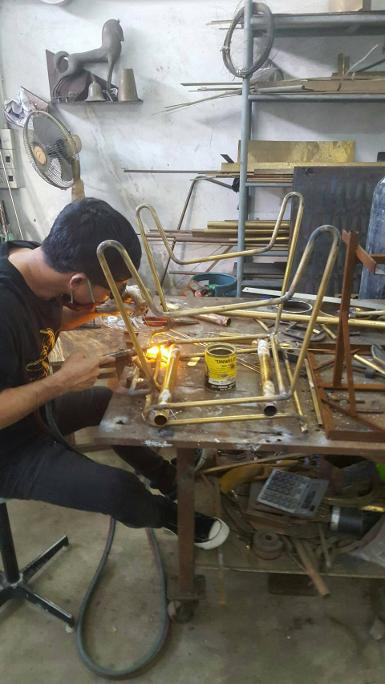 Brass chair we make to order and make todesign Brass chair we make to order and make todesign