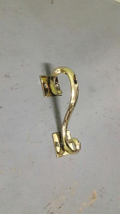 Brass door handle Item Code A193SP size long 162 mm. deep 70 mm. plate 50 x 50 mm. Brass door handle Item Code A193SP size long 162 mm. deep 70 mm. plate 50 x 50 mm.