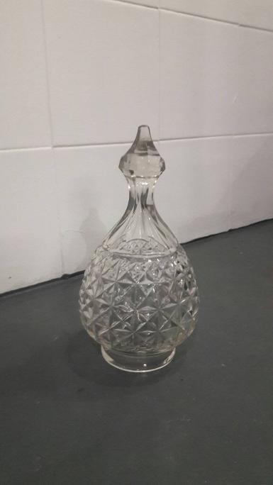 Lamp shade cut glass Item Code LS18WH size high 235 mm.hole 77 mm. wide 120 mm. Lamp shade cut glass Item Code LS18WH size high 235 mm.hole 77 mm. wide 120 mm.