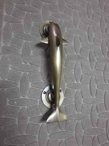 Dolphin Brass Handle Item Code DOLPHIN 018 size long 270 mm.base 60 mm.high 75 mm. Dolphin Brass Handle Item Code DOLPHIN 018 size long 270 mm.base 60 mm.high 75 mm.