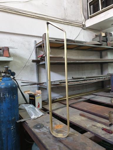 Balustrad of staircase brass.we make to order & make to design. Balustrad of staircase brass.we make to order & make to design.