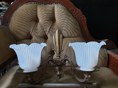 Wall Lamp 2 arm Item Code WLE019 size wide 360 mm include shade Wall Lamp 2 arm Item Code WLE019 size wide 360 mm include shade