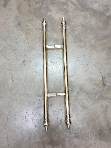 Brass Door Handle for glass door Item Code AC0708 size long 800 mm pipe 32 mm.price/set Brass Door Handle for glass door Item Code AC0708 size long 800 mm pipe 32 mm.price/set