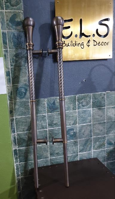 ฺBrass Door Handle Item Code ACMR63H size long 1000 mm.pipe 32 mm.head 73 mm. price per set ฺBrass Door Handle Item Code ACMR63H size long 1000 mm.pipe 32 mm.head 73 mm. price per set