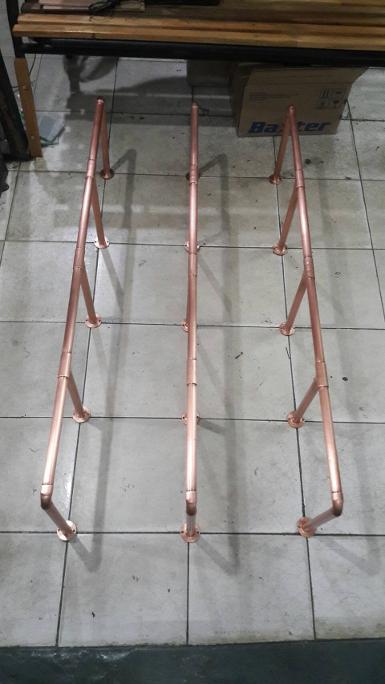 Copper Shelf Item code CPSH18 size long 120 cm. pipe 22 mm. price per set Copper Shelf Item code CPSH18 size long 120 cm. pipe 22 mm. price per set