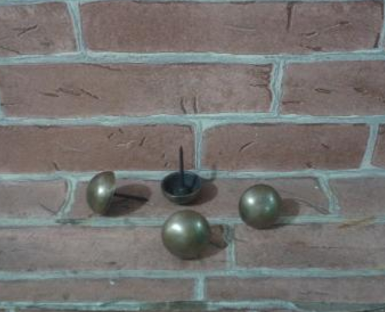 Brass nail Item code AA.004 size wide 20 mm. Brass nail Item code AA.004 size wide 20 mm.