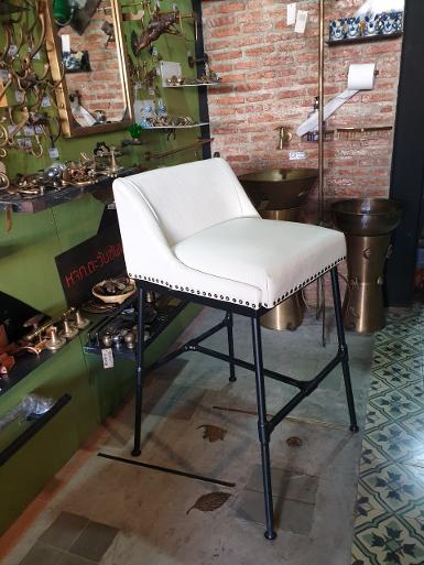 Bar chair iron with leather Item Code IRCL18W Item Code Bar chair iron with leather Item Code IRCL18W Item Code
