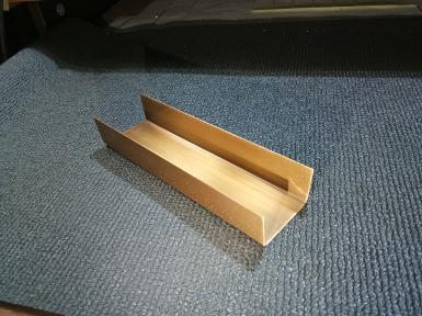 Brass U shape antique color finished Thickness 0.8 long 2440 mm. size 25 x 25 x 40 mm. Brass U shape antique color finished Thickness 0.8 long 2440 mm. size 25 x 25 x 40 mm.