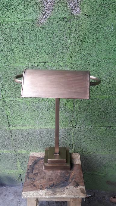 Brass table lamp Item Code TBL18P size base 170 x 170 mm. high 450 mm. shade 210 x 135 mm. Brass table lamp Item Code TBL18P size base 170 x 170 mm. high 450 mm. shade 210 x 135 mm.