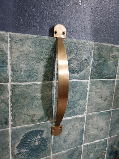 Brass Door handle Item Code C052MR30 size long 300 mm.thickness 3 mm.high 40 mm. Brass Door handle Item Code C052MR30 size long 300 mm.thickness 3 mm.high 40 mm.