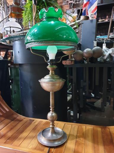 Brass Table Lamp Item Code TBLS019 size base 180 mm. H 720 mm. glass 11'' Brass Table Lamp Item Code TBLS019 size base 180 mm. H 720 mm. glass 11''