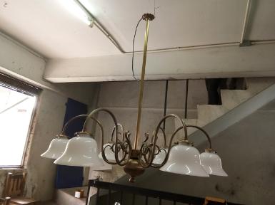 Hanging Lamp brass with glass 6 arm Item Code HLKS019 size wide 1000 mm. high 1000 mm. Hanging Lamp brass with glass 6 arm Item Code HLKS019 size wide 1000 mm. high 1000 mm.