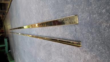 Brass rail item code BAC18 size 1x2x1 cm. Thickness 1.2 mm. Long 240 cm. Brass rail item code BAC18 size 1x2x1 cm. Thickness 1.2 mm. Long 240 cm.