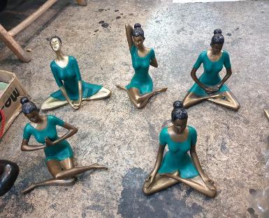 YOGA LADY Brass Item Code YOGA LADY 05 size high 200 mm. YOGA LADY Brass Item Code YOGA LADY 05 size high 200 mm.