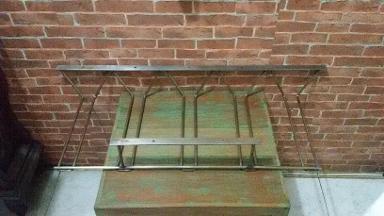 Hanger Brass for glass Item code HGW01 size long 80 cm. Hanger Brass for glass Item code HGW01 size long 80 cm.