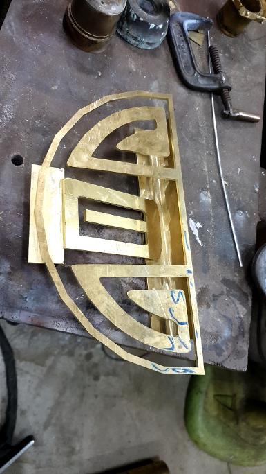 Brass door handle of Thailand. Brass door handle of Thailand.