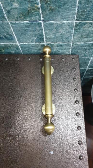ฺBrass door handle Item Code AC350M size long 350 mm.pipe 25 mm.head 38 mm. ฺBrass door handle Item Code AC350M size long 350 mm.pipe 25 mm.head 38 mm.