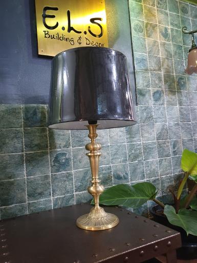 Table Lamp brass with fabric item code TBLL63 size base 180 mm. high 590 mm. shade 280 mm.x 330 mm.H Table Lamp brass with fabric item code TBLL63 size base 180 mm. high 590 mm. shade 280 mm.x 330 mm.H